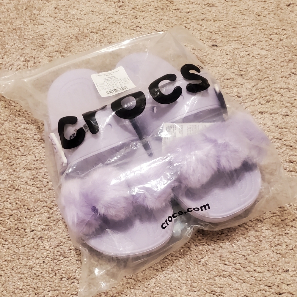 Lavender Croc Sandals